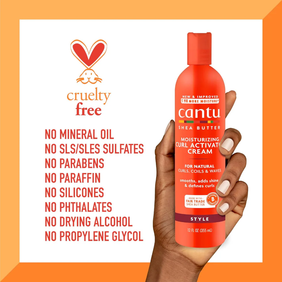 Cantu Curl Activator Cream 12oz | Moisturize & Define Curls - Image 4