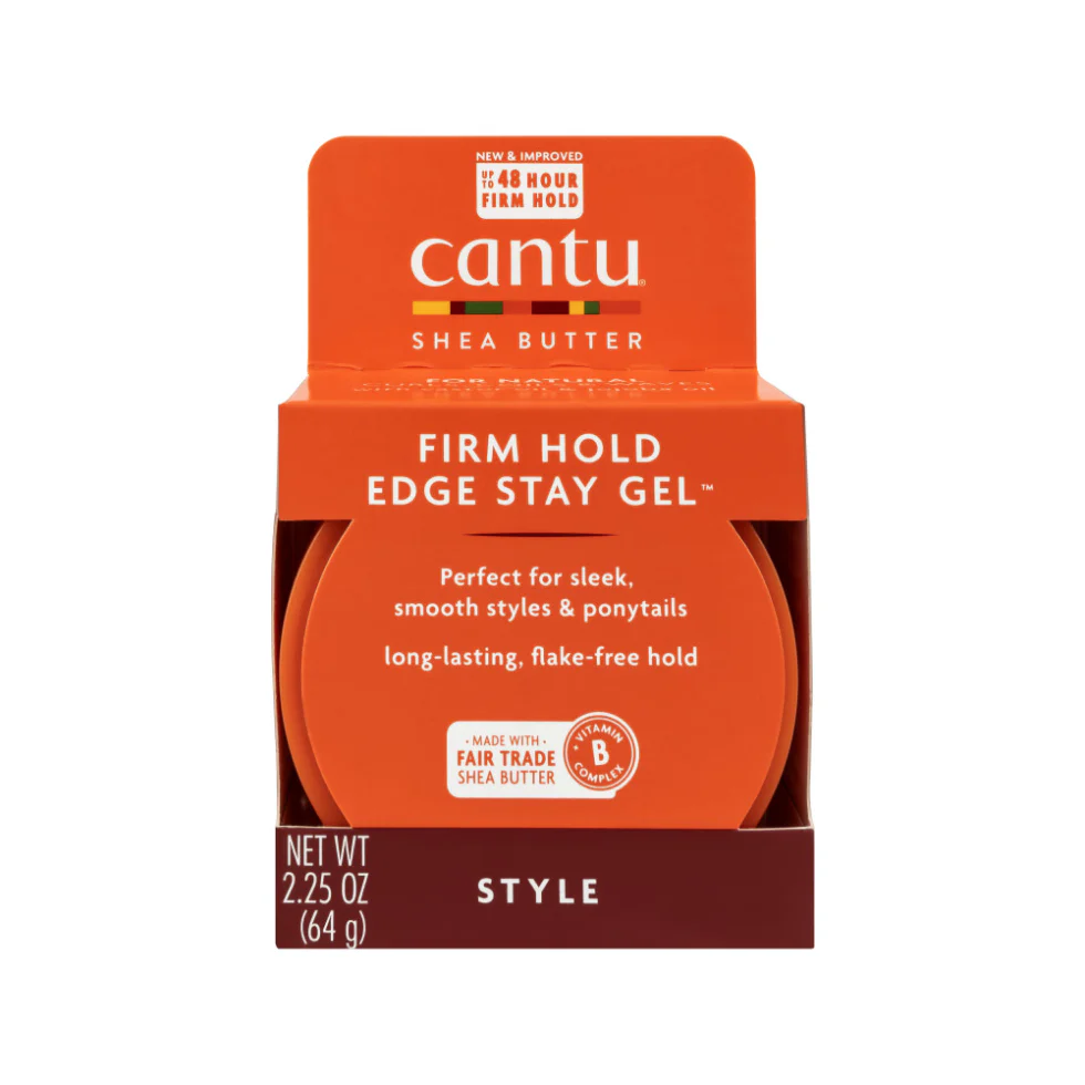 Cantu Extra Hold Edge Gel 2.25oz | Sleek Edge Control Styling