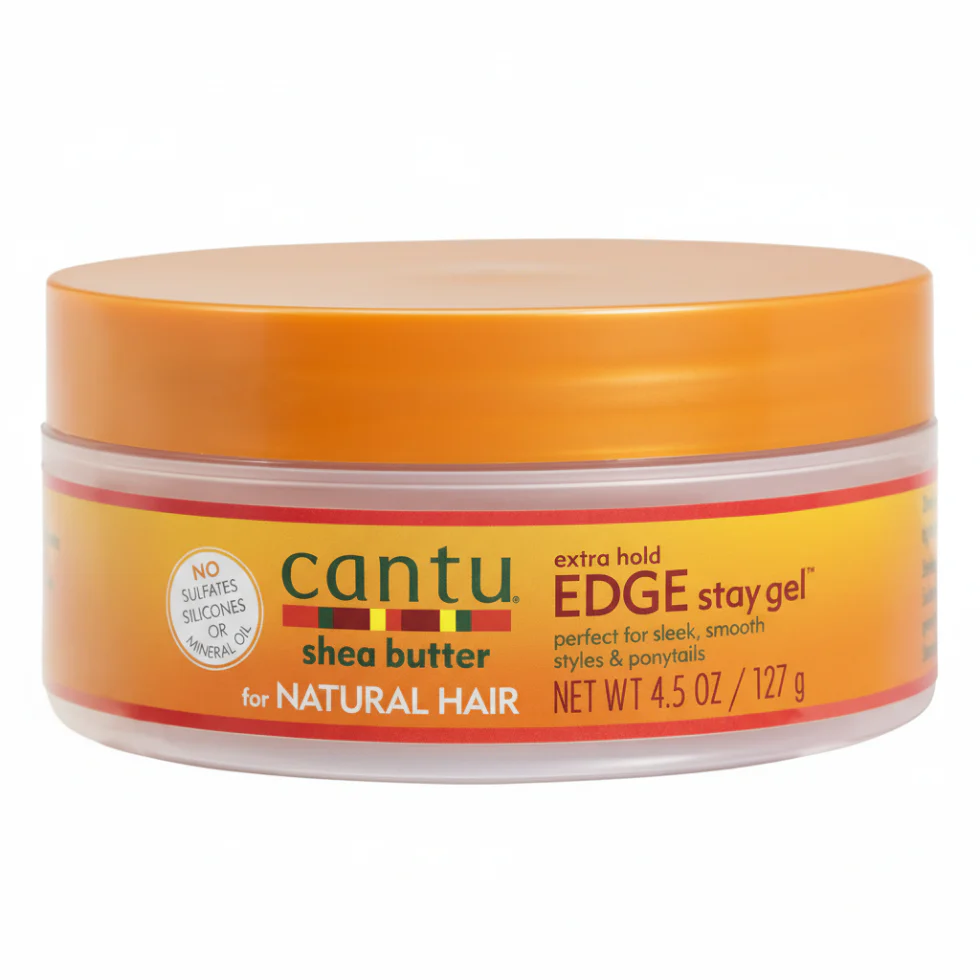 Cantu Edge Stay Gel 4.5oz | Extra Hold Sleek Edges & Ponytails