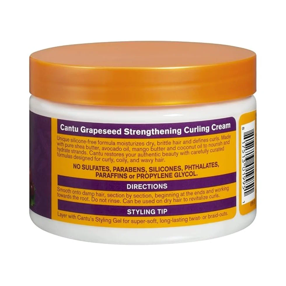Cantu Grapeseed Curl Cream 12oz | Strengthen & Define Soft Curls - Image 2
