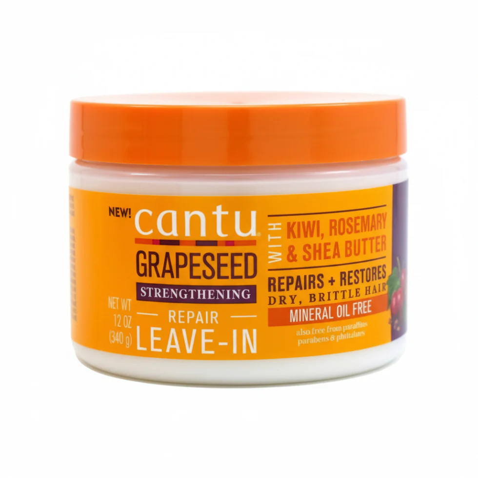 Cantu Grapeseed Repair Leave-In 12oz | Strengthen & Hydrate Damaged Hair