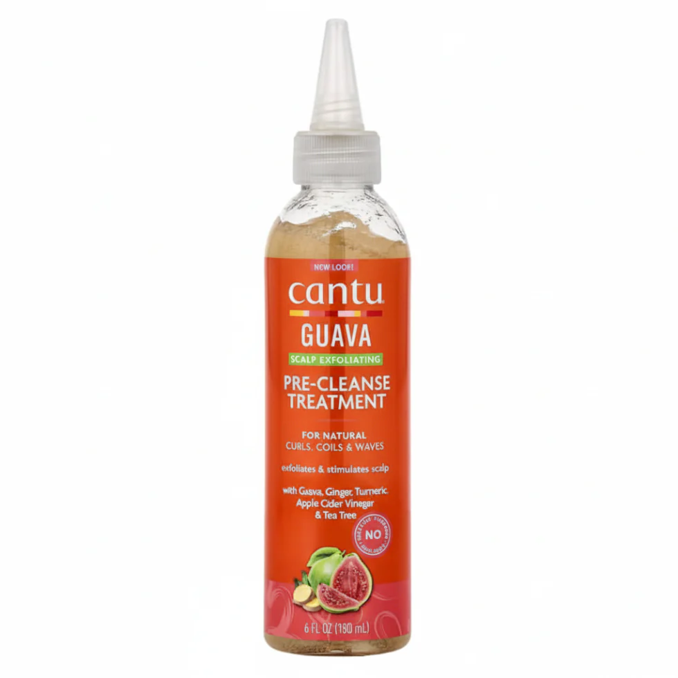 Cantu Guava Scalp Exfoliating Pre-Cleanse Treatment 6oz | Pre-Shampoo Detox