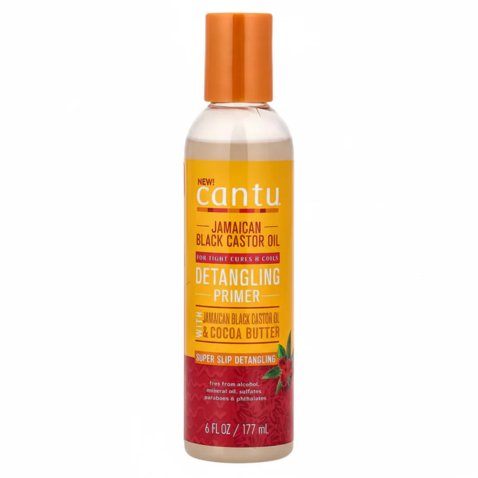 Cantu Jamaican Black Castor Oil Detangling Primer 6oz | Super Slip Curls