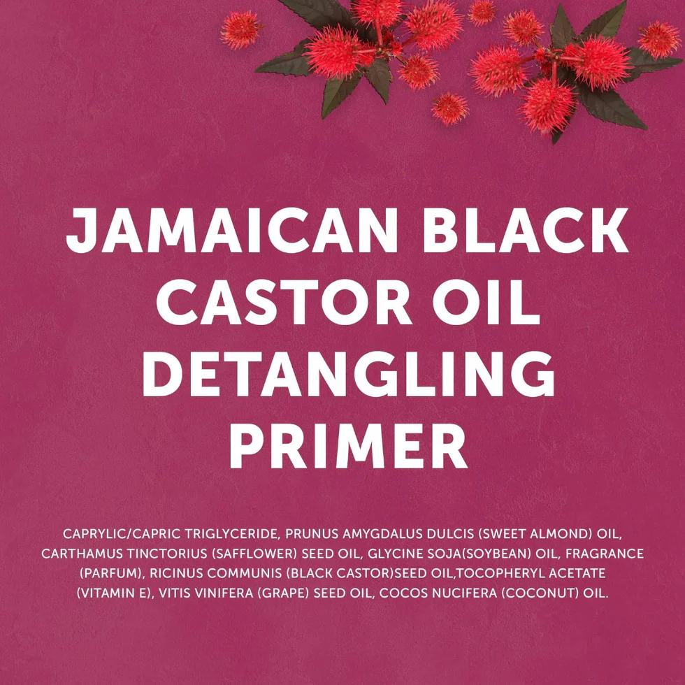 Cantu Jamaican Black Castor Oil Detangling Primer 6oz | Super Slip Curls - Image 3