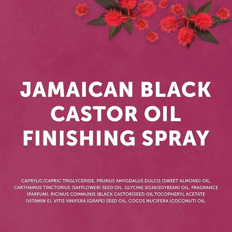 Cantu Jamaican Black Castor Oil Finishing Spray 4oz | Shine & Moisture Lock - Image 3
