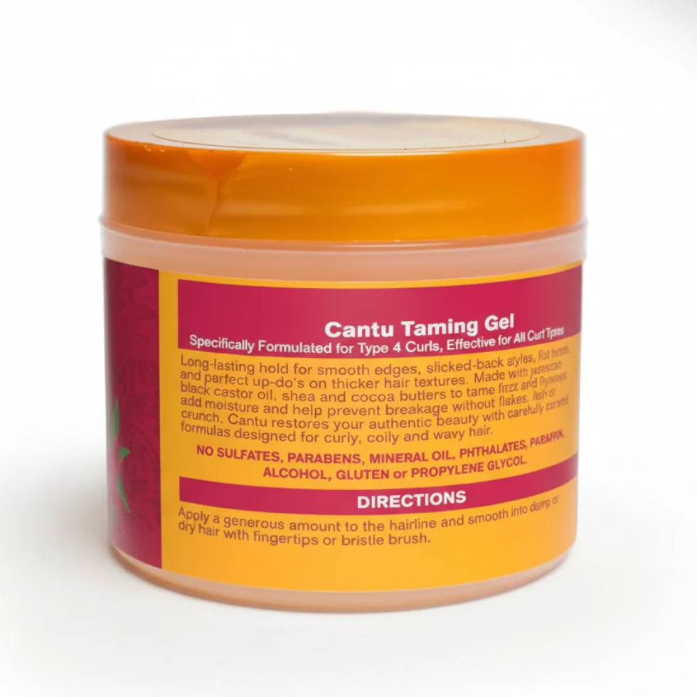Cantu Jamaican Black Castor Oil Taming Gel 4oz | Smooth Edges & Control - Image 2