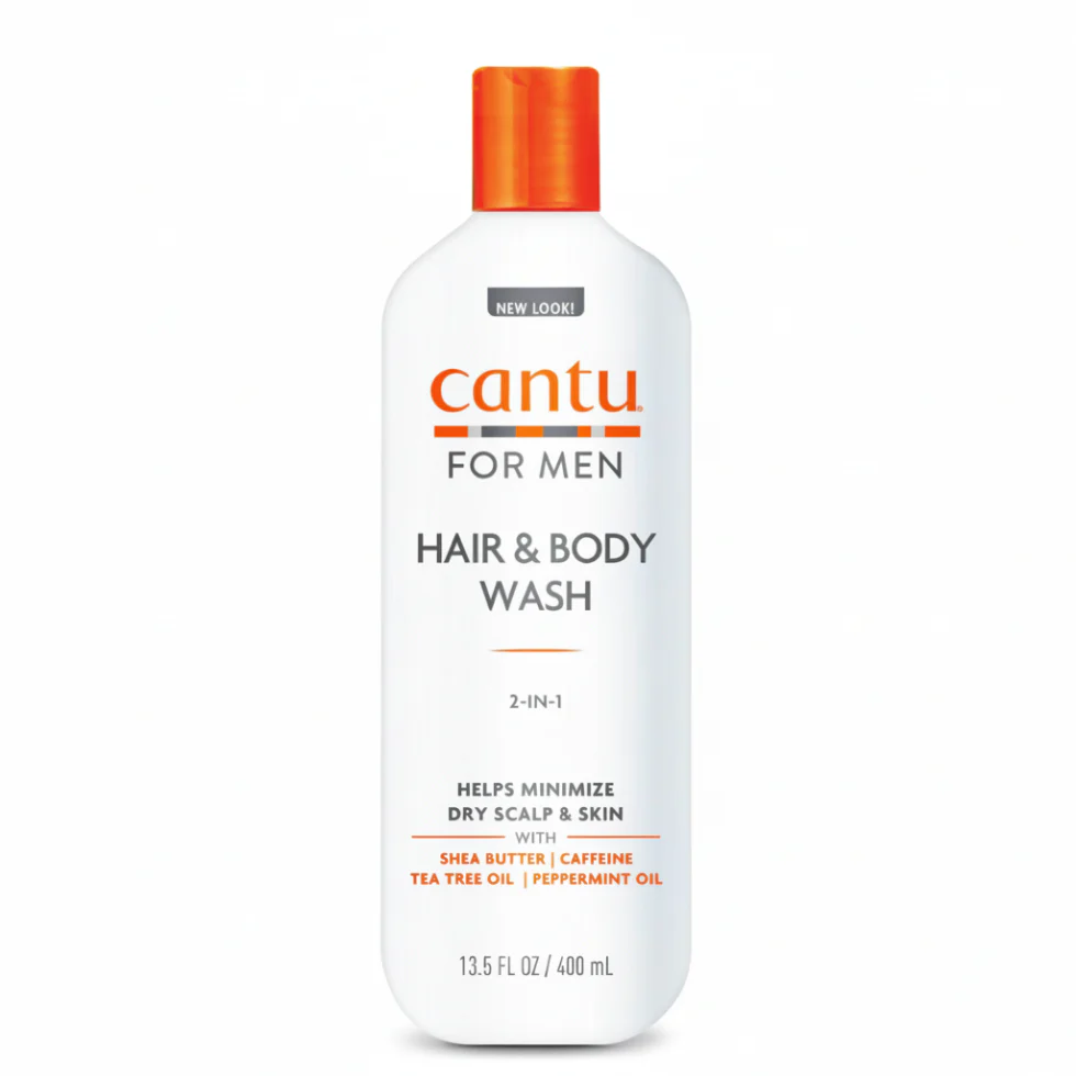 Cantu For Men Hair & Body Wash 2-in-1 13.5oz | Shea Butter & Tea Tree