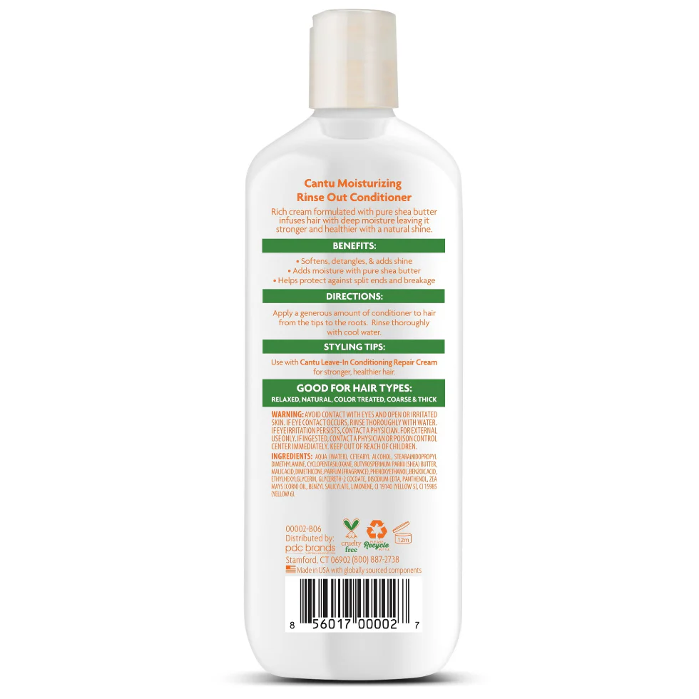 Cantu Shea Butter Moisturizing Rinse Out Conditioner 13.5oz | Deep Moisture - Image 2