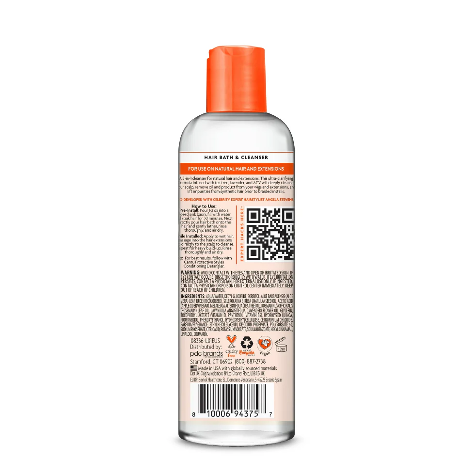 Cantu Protective Styles Hair Bath & Cleanser 296ml | ACV & Aloe Cleanse - Image 2