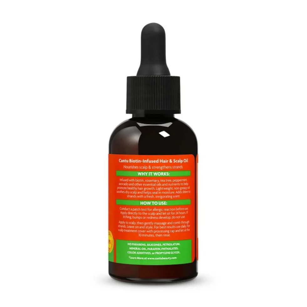 Cantu Rosemary & Mint Biotin Hair & Scalp Oil 95ml | Growth Oil - Image 2