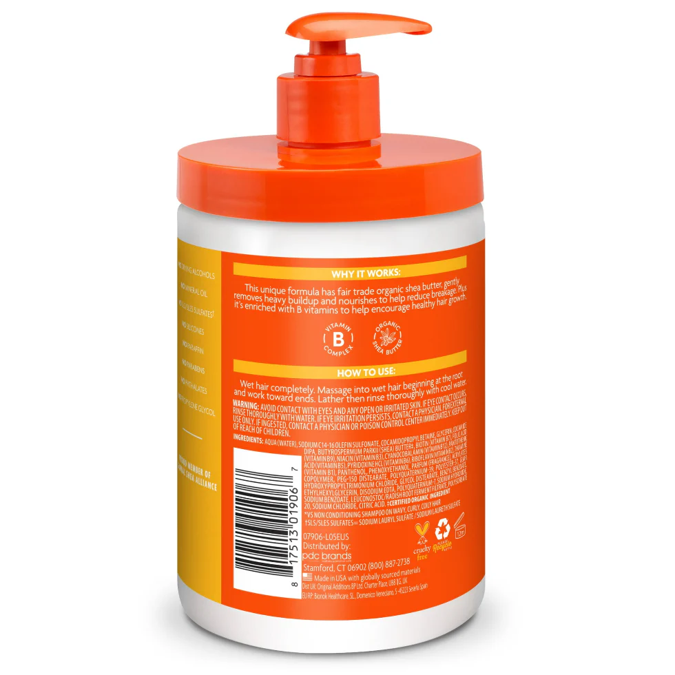 Cantu Shea Butter Sulfate-Free Cleansing Cream Shampoo 13.5oz & 25oz | Wash Day Essential - Image 6