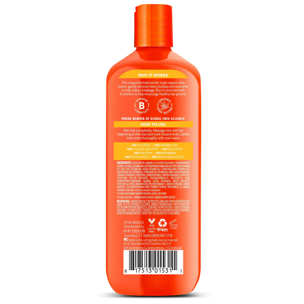 Cantu Shea Butter Sulfate-Free Cleansing Cream Shampoo 13.5oz & 25oz | Wash Day Essential - Image 10