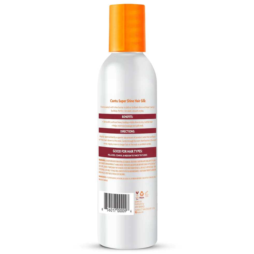Cantu Shea Butter Super Shine Hair Silk 6oz | Lightweight Shine & Moisture - Image 2