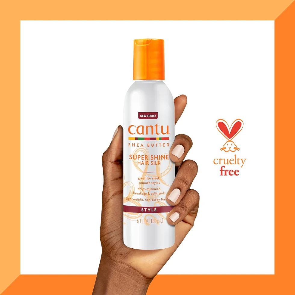 Cantu Shea Butter Super Shine Hair Silk 6oz | Lightweight Shine & Moisture - Image 3