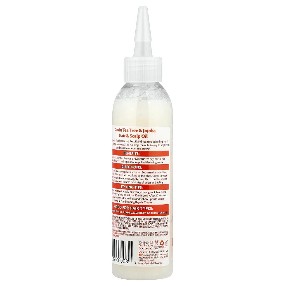 Cantu Tea Tree & Jojoba Hair & Scalp Oil 180ml | Growth & Strength - Image 2