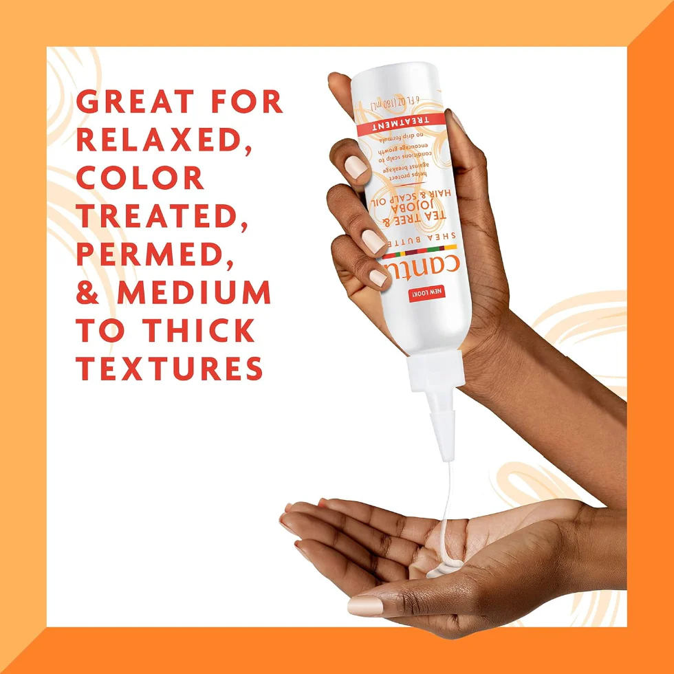 Cantu Tea Tree & Jojoba Hair & Scalp Oil 180ml | Growth & Strength - Image 4
