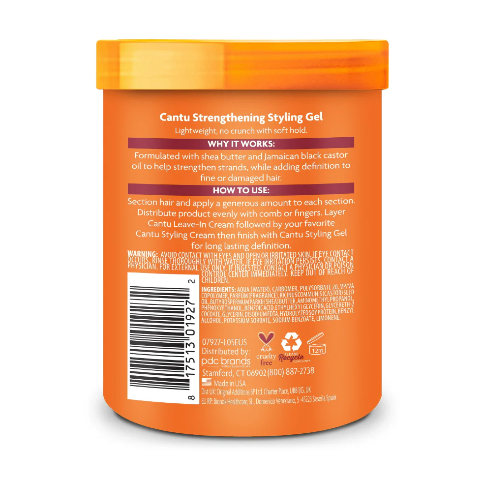 Cantu Flexible Hold Gel 18.5oz | Jamaican Black Castor Oil Styling Gel - Image 2