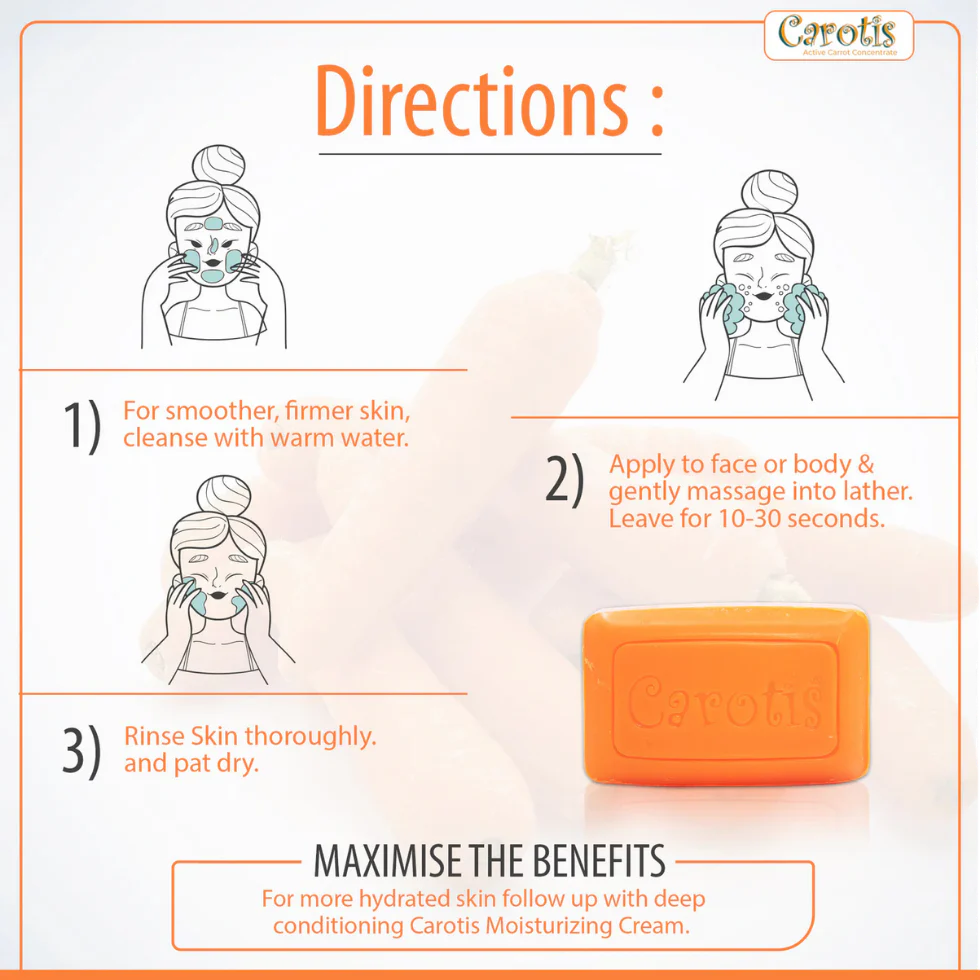 Carotis Beauty Soap 80g | Brightening & Gentle Cleansing Soap - Image 2