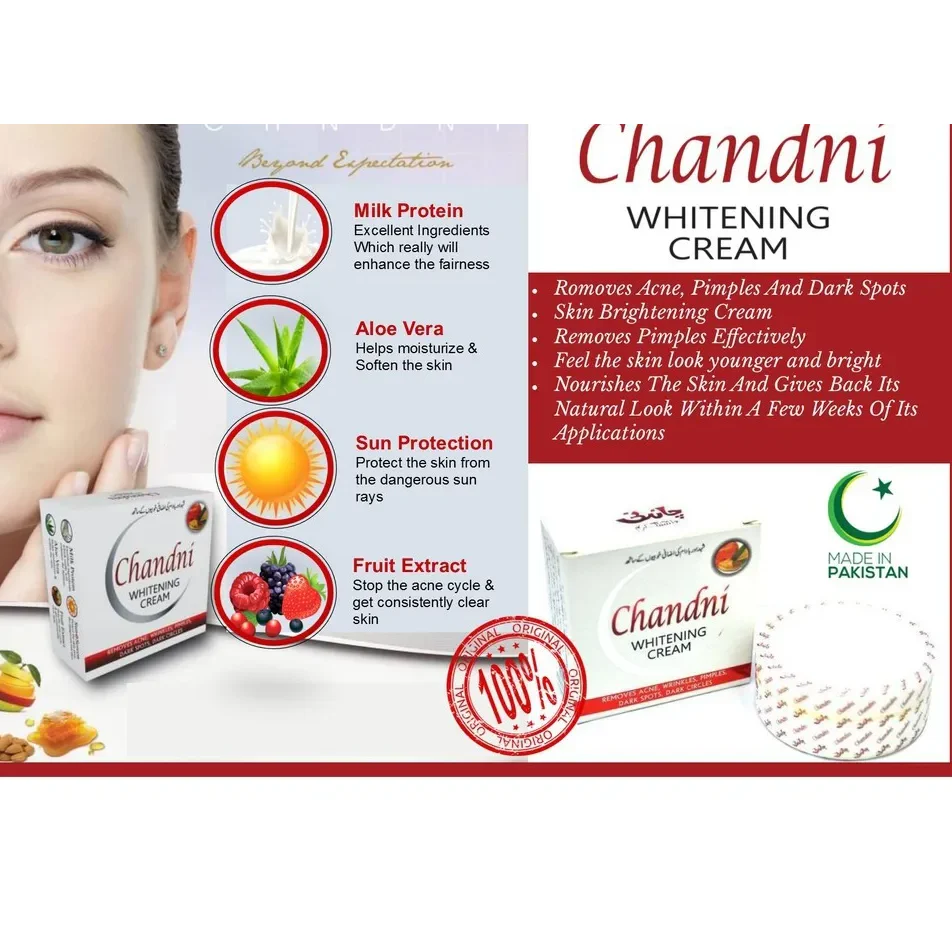 Chandni Whitening Cream – Face Whitening, Radiance & Anti-Aging Skin Care - Image 2