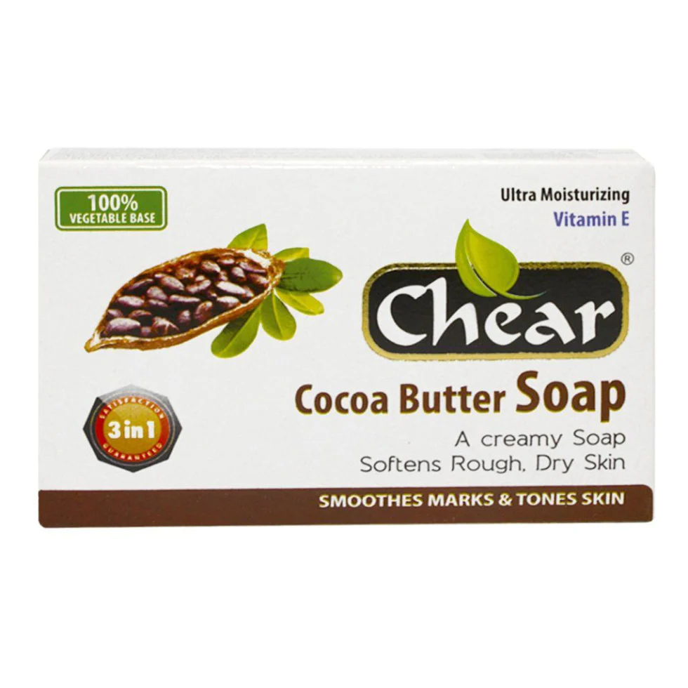 Chear Cocoa Butter Soap 80g | Moisturizing Skin Cleanser for Soft Smooth Glow