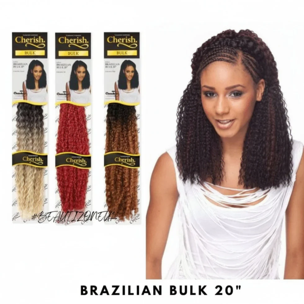 Cherish Crochet Brazilian Bulk 20'' | Synthetic Braiding Hair Extensions