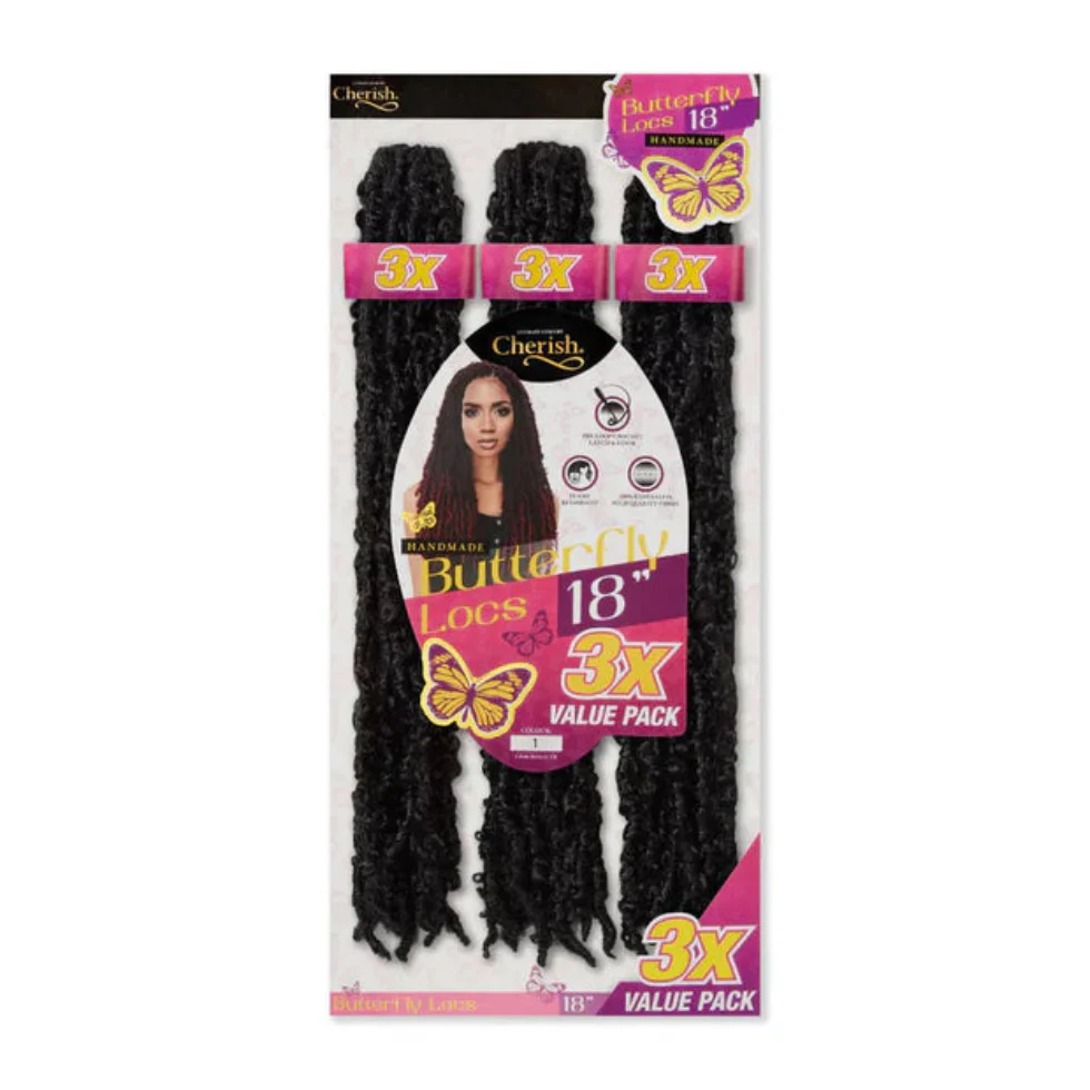 Cherish Pre-Looped Butterfly Locs 18 Inch | Lightweight Crochet Hair - Image 2