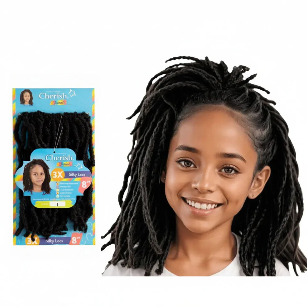 Cherish Junior 3X 8" Butterfly Locs | Lightweight Crochet Protective Hair