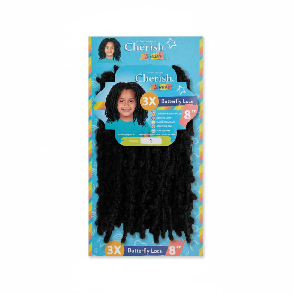 Cherish Junior 3X 8" Butterfly Locs | Lightweight Crochet Protective Hair - Image 2
