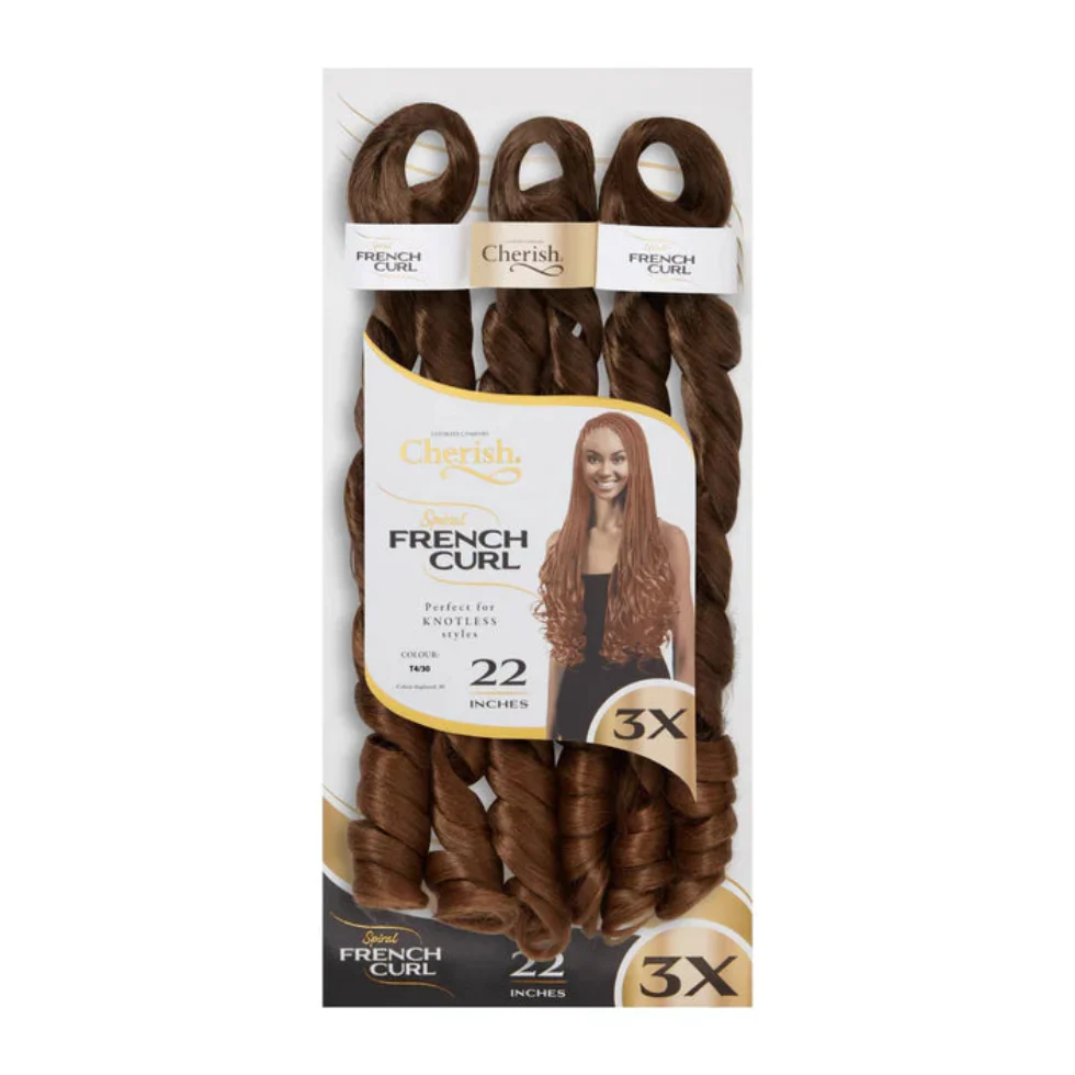 Cherish 3X 28” Pre Stretched Spiral French Curl | Braiding Hair Extensions - Image 10
