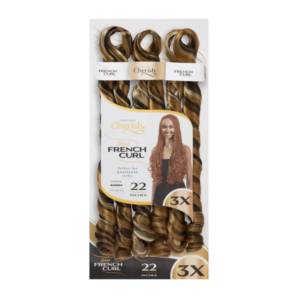 Cherish 3X 28” Pre Stretched Spiral French Curl | Braiding Hair Extensions - Image 17