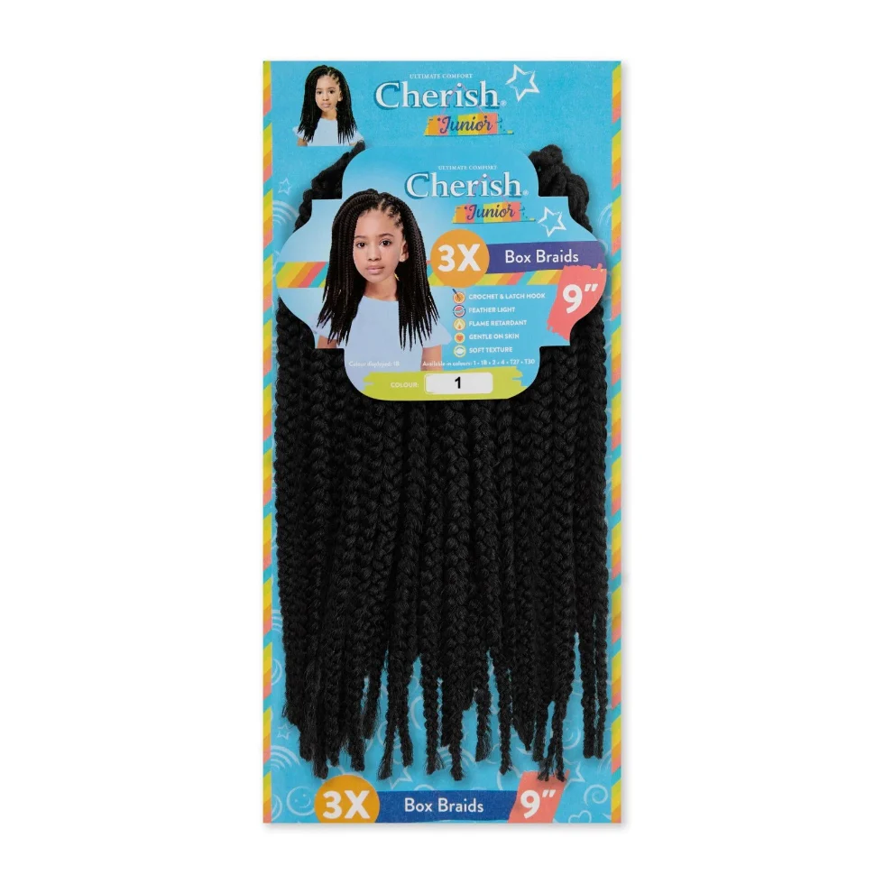 Cherish Junior Box Braid 3X 9” | Lightweight Braiding Hair Extensions - Image 2