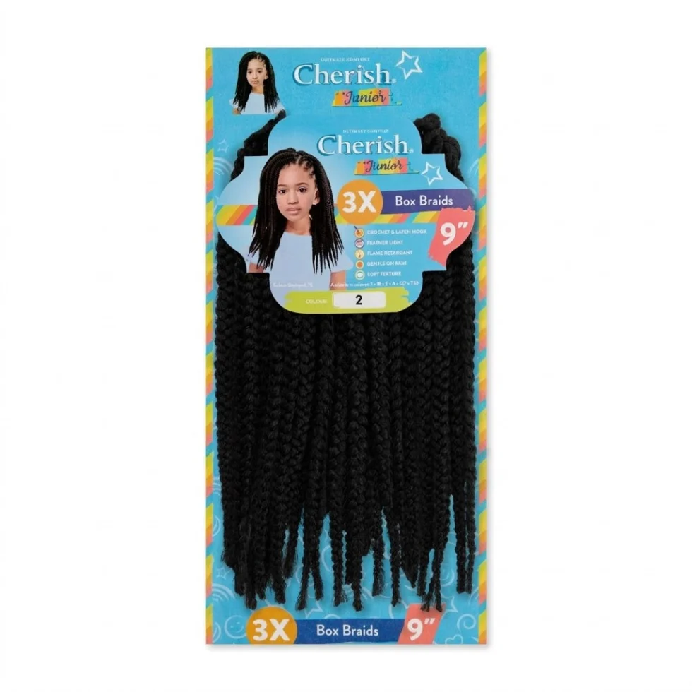 Cherish Junior Box Braid 3X 9” | Lightweight Braiding Hair Extensions - Image 4