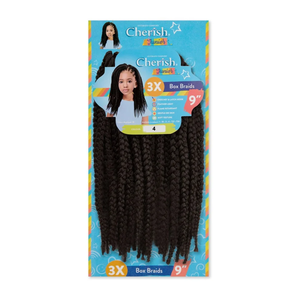 Cherish Junior Box Braid 3X 9” | Lightweight Braiding Hair Extensions - Image 5