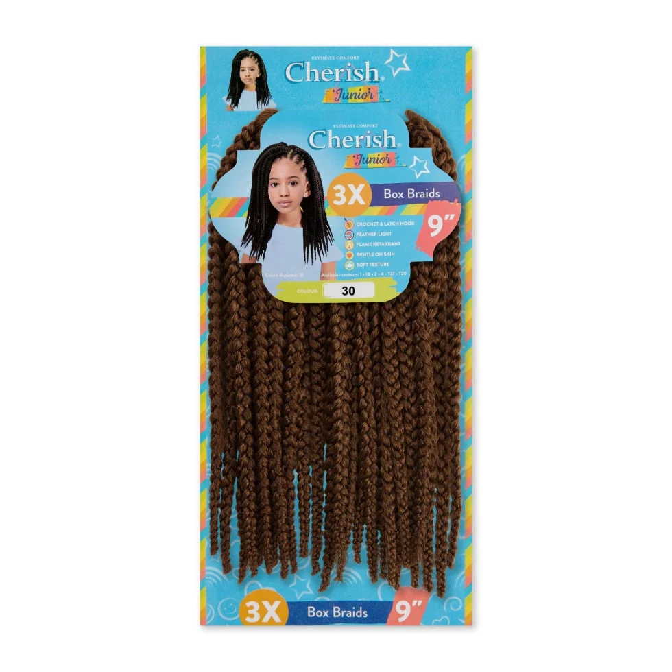Cherish Junior Box Braid 3X 9” | Lightweight Braiding Hair Extensions - Image 7