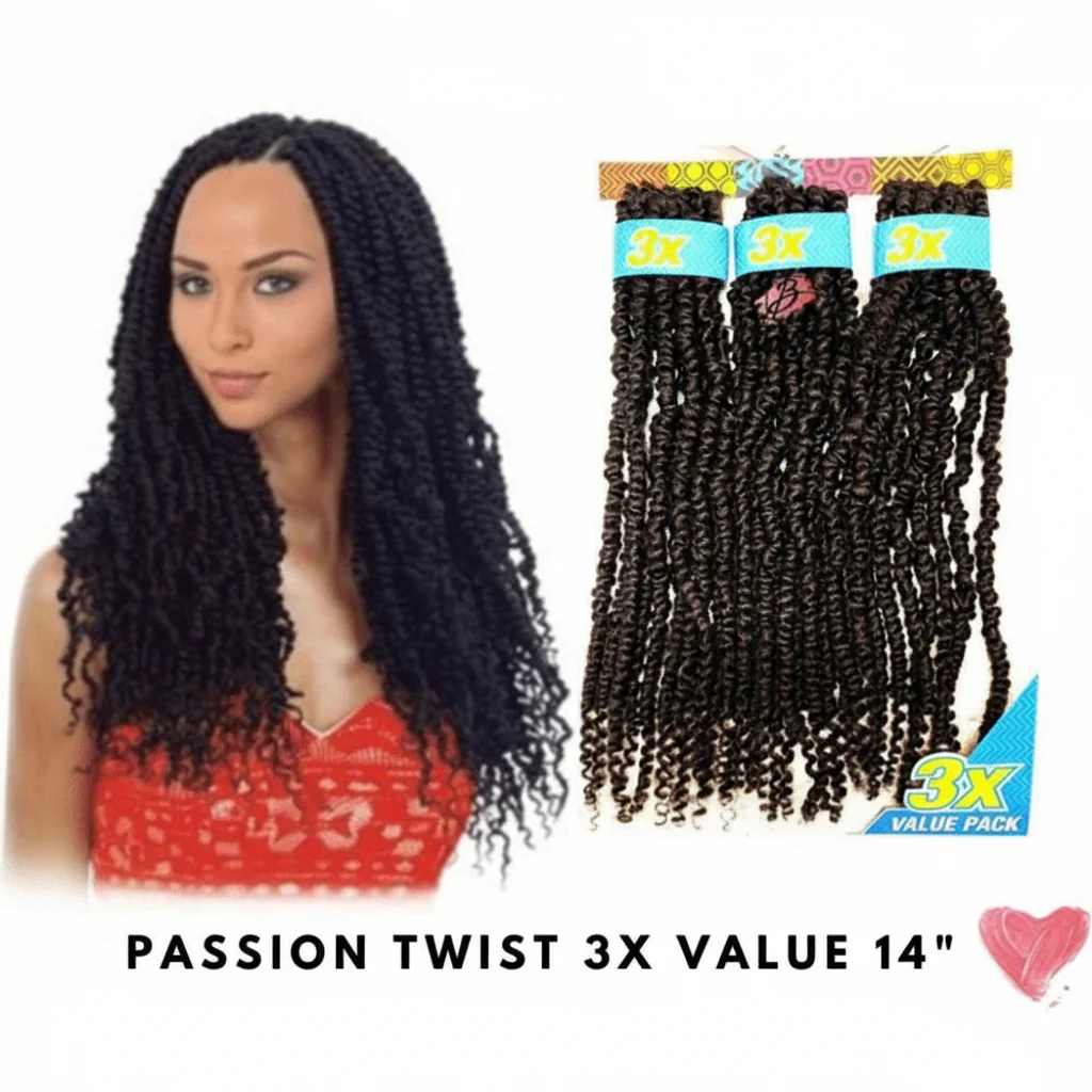 Cherish Passion Twist Crochet Hair 3x Value 14"