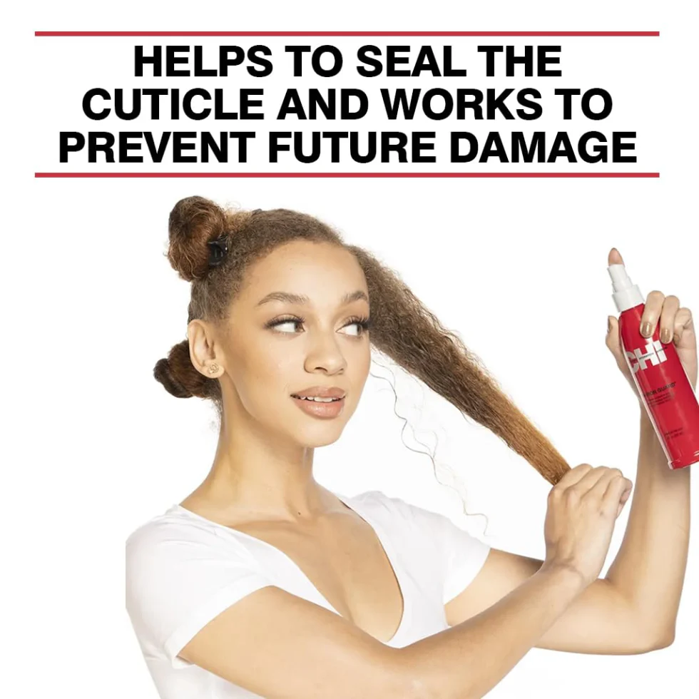 CHI 44 Iron Guard Thermal Protection Spray 2oz | Travel Heat Protectant Hair - Image 3