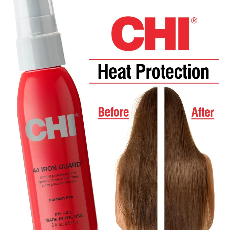 CHI 44 Iron Guard Thermal Protection Spray 2oz | Travel Heat Protectant Hair - Image 5