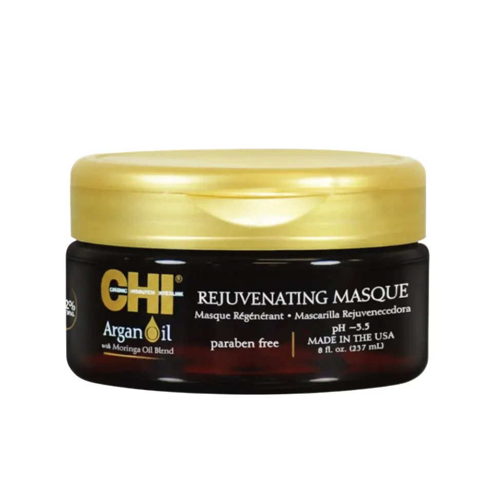 CHI Argan Oil Rejuvenating Masque 237ml | Deep Moisture Frizz Control Hair Care