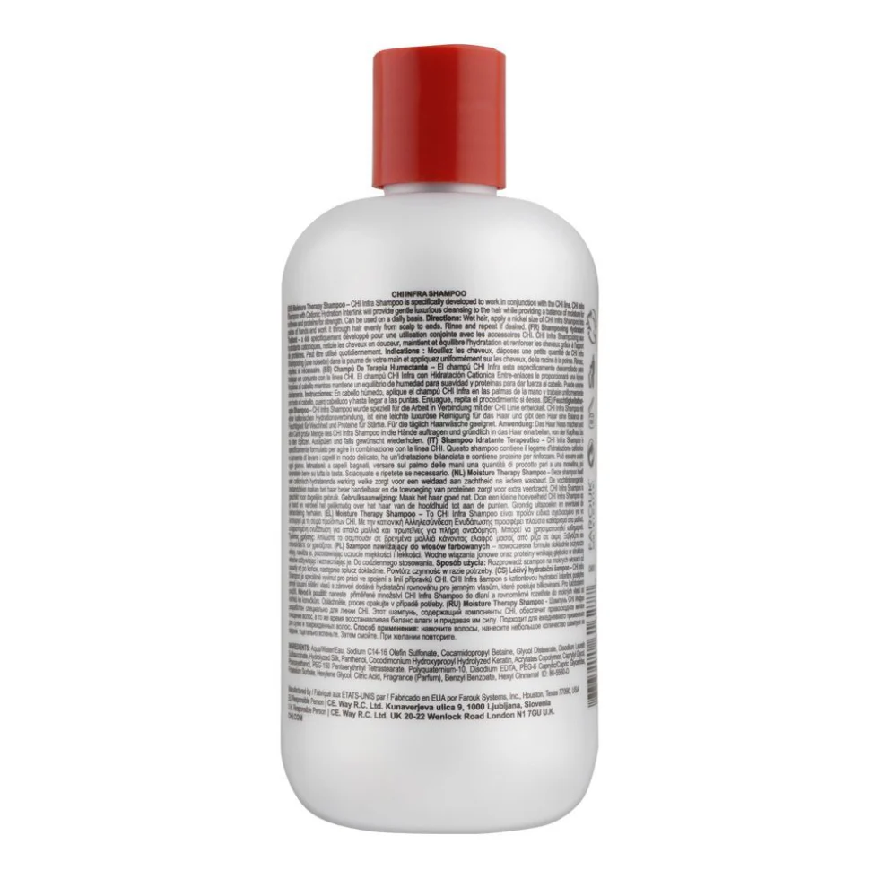 CHI Infra Moisture Therapy Shampoo 12oz | Hydrating Strengthening Hair Cleanser - Image 2