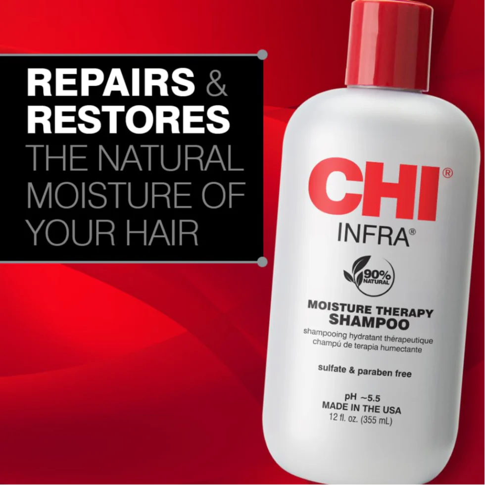 CHI Infra Shampoo 12oz | Hydrating Nourishing Gentle Hair Cleanser Daily Care - Image 2