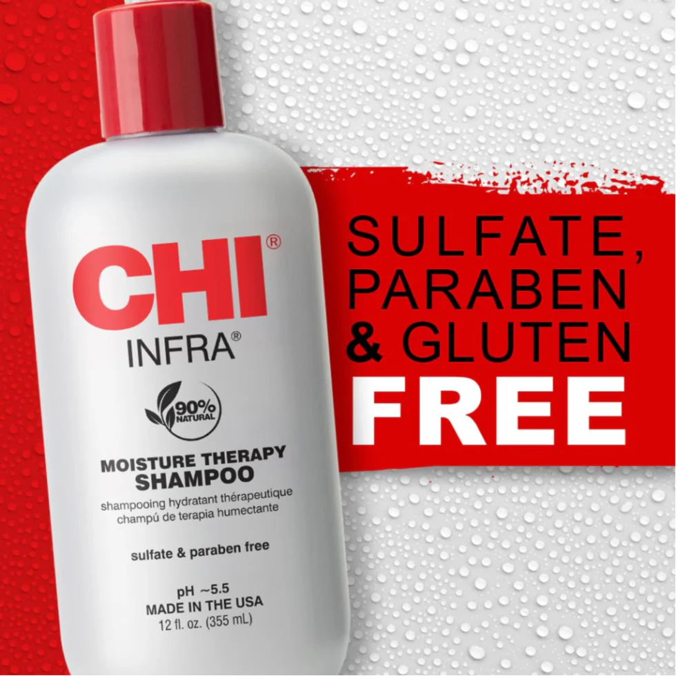 CHI Infra Shampoo 12oz | Hydrating Nourishing Gentle Hair Cleanser Daily Care - Image 4