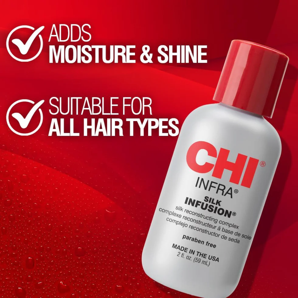 CHI Infra Silk Infusion Leave-In Treatment 12oz | Strengthen Soften Protect Hair - Image 5