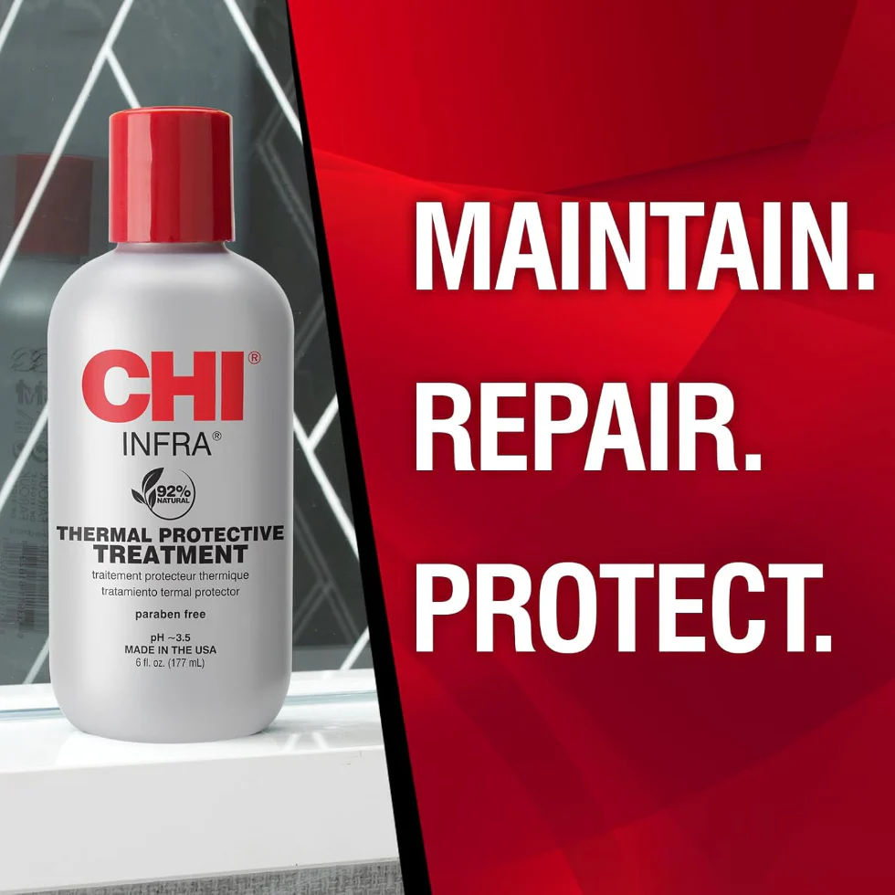 CHI Infra Thermal Protective Treatment 6oz | Heat Protection Shine Soft Hair Care - Image 3