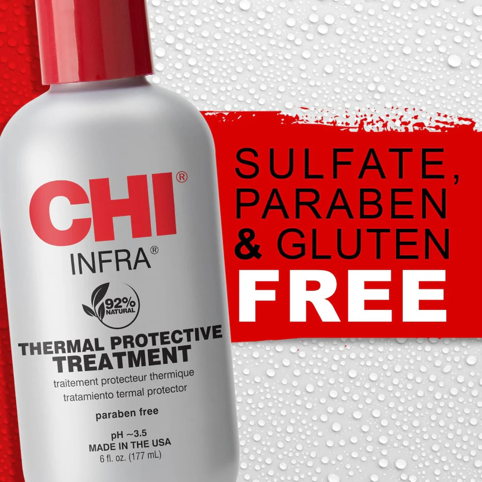 CHI Infra Thermal Protective Treatment 6oz | Heat Protection Shine Soft Hair Care - Image 4