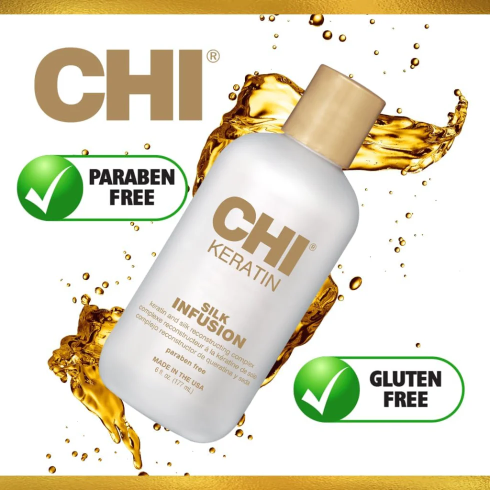 CHI Keratin Silk Infusion 6oz | Hydrating Leave-In Damaged Hair Repair Care - Image 3