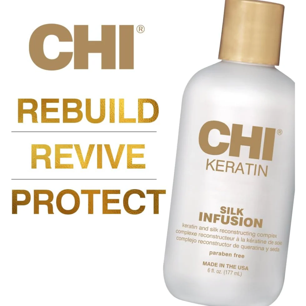 CHI Keratin Silk Infusion 6oz | Hydrating Leave-In Damaged Hair Repair Care - Image 4