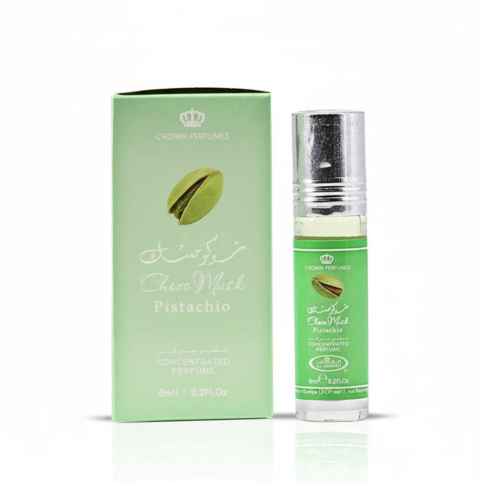 Choco Musk Pistachio Perfume Oil by Al-Rehab 6ml | Sweet Nutty Vanilla Scent