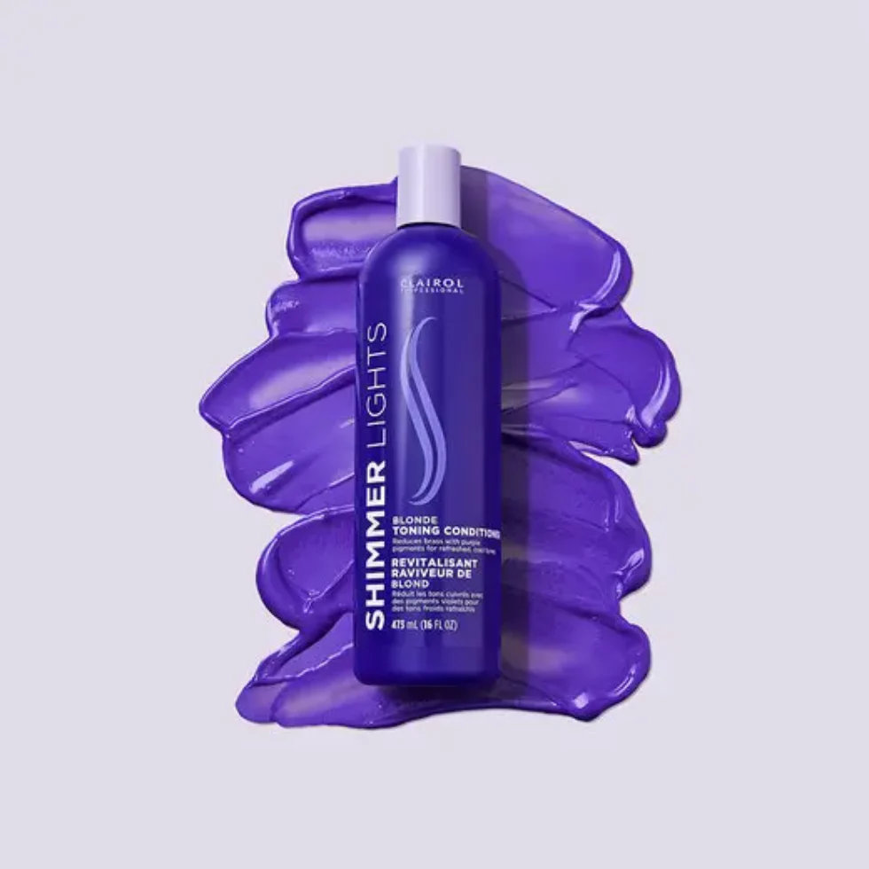 Clairol Shimmer Lights Blonde Conditioner 237ml | Tone & Brighten Hair - Image 2