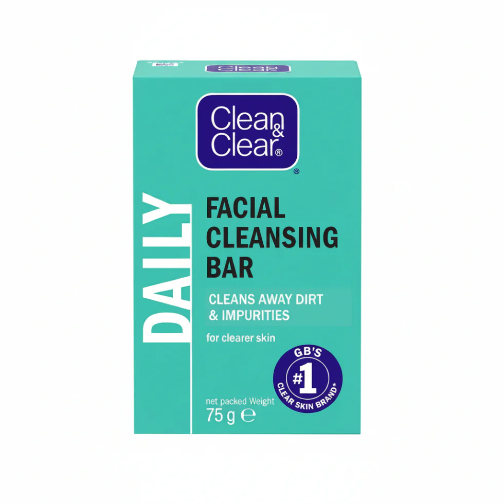 Clean & Clear Facial Cleansing Bar 75g | Deep Clean & Clear Skin
