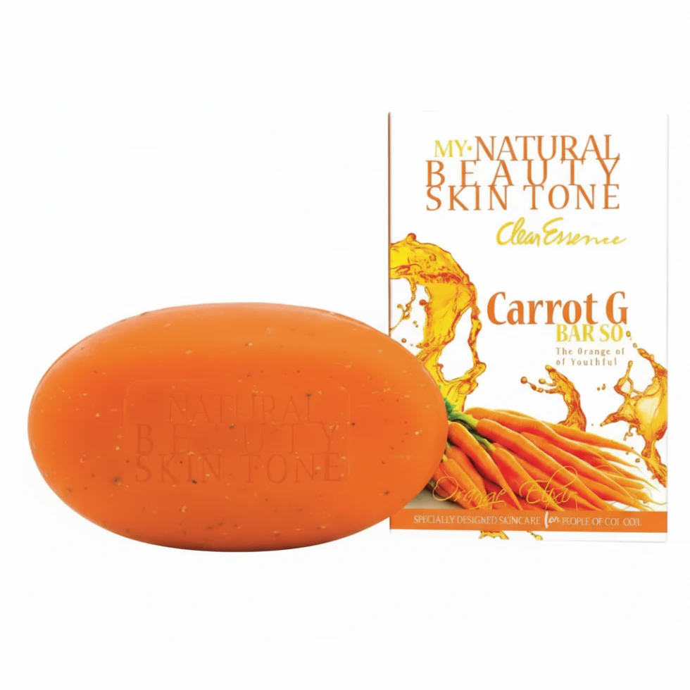 Clear Essence My Natural Beauty Skin Tone Carrot Oil Soap 6.1oz | Rejuvenate & Brighten